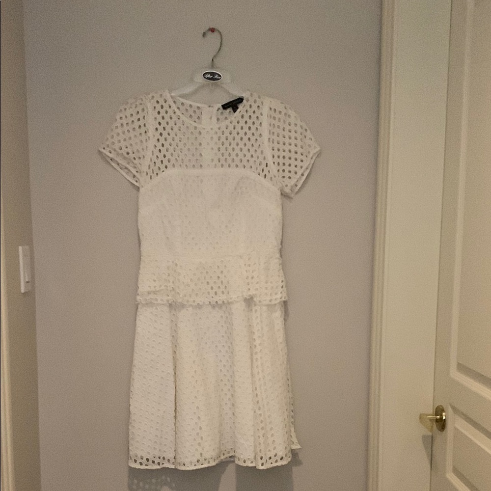 Elegant White Lace Dress